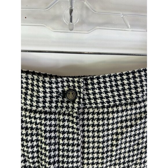 Deadstock Vintage 90s Wool Houndstooth Pleated Pants Rockabilly - Picture 3 of 10